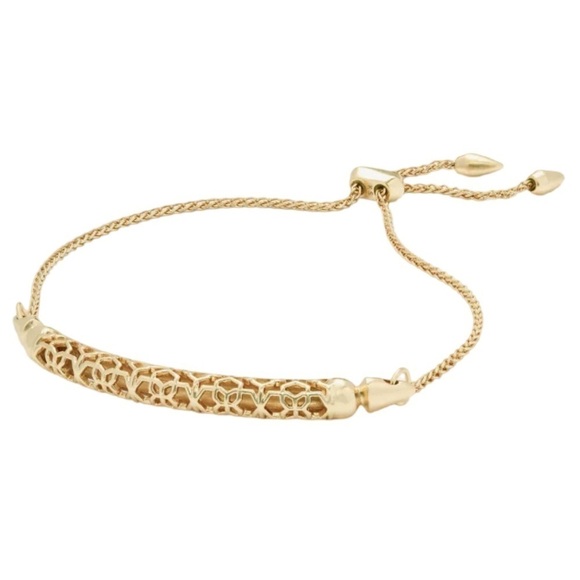 KENDRA SCOTT • Gold Gilly Adjustable Slider Bracelet - Picture 1 of 5